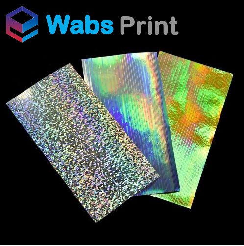 Golden/Silver Hologram Sticker - Custom Printed - Wholesale Prices