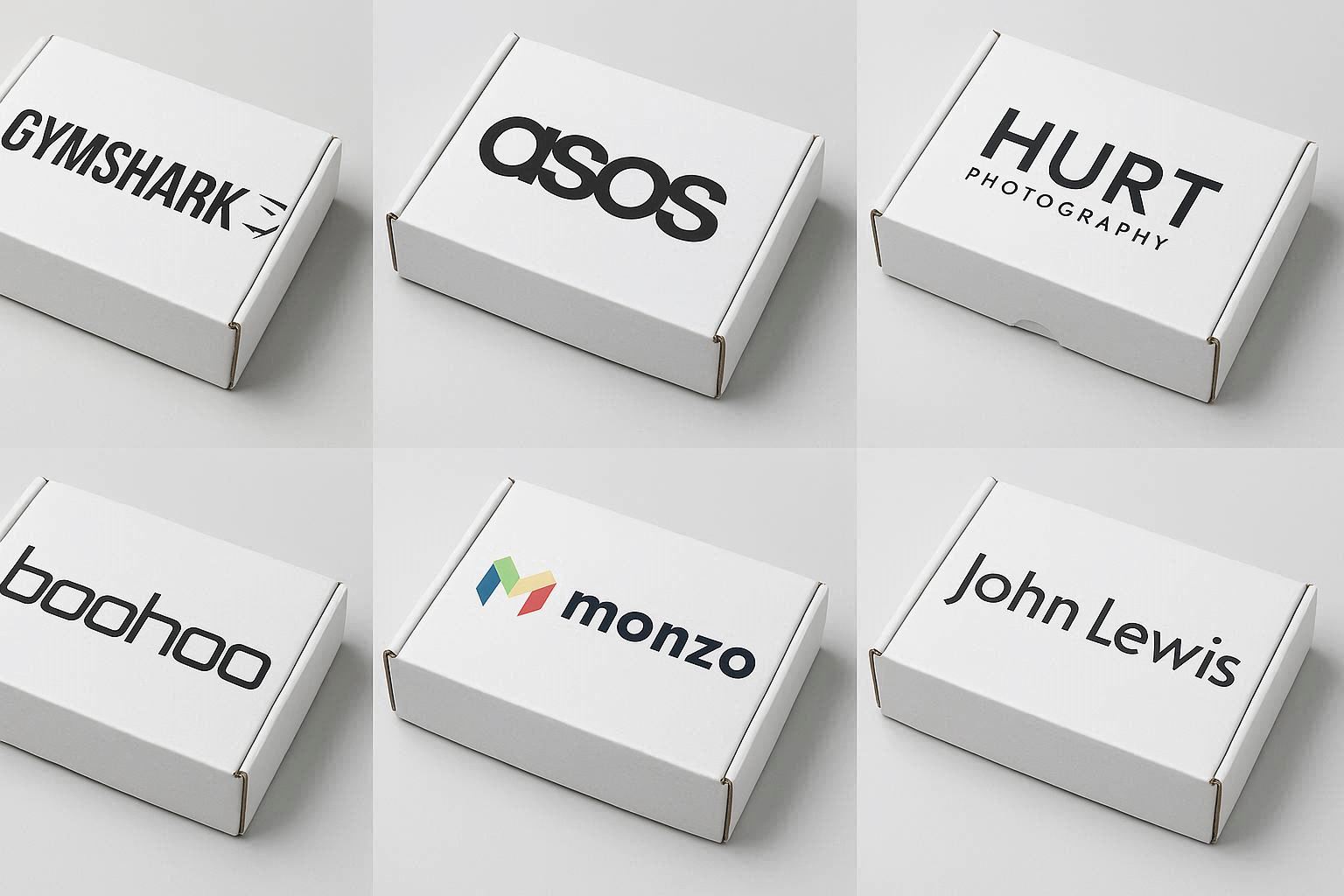Custom branded mailer boxes with UK business logos - Wabs Print