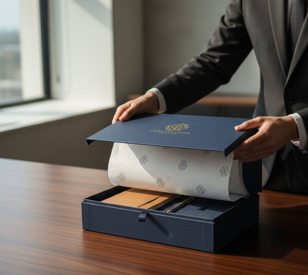 Custom rigid gift boxes for corporate packaging UK - Wabs Print