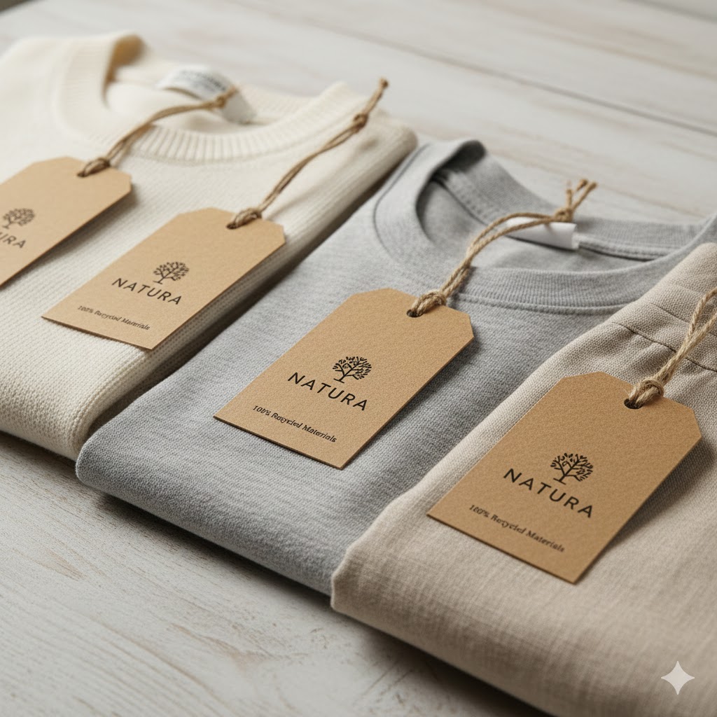 Swing Tag - Hang Tag - Recycled Kraft Tag