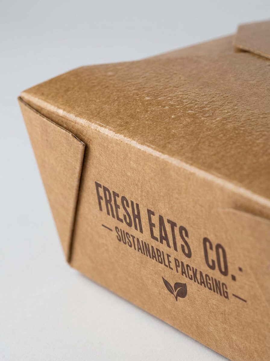 Takeaway box grease-resistant corrugated construction UK - Wabs Print