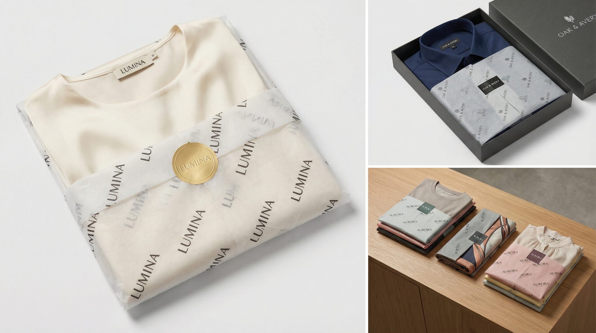 Clothing brand using custom tissue paper wrapping UK