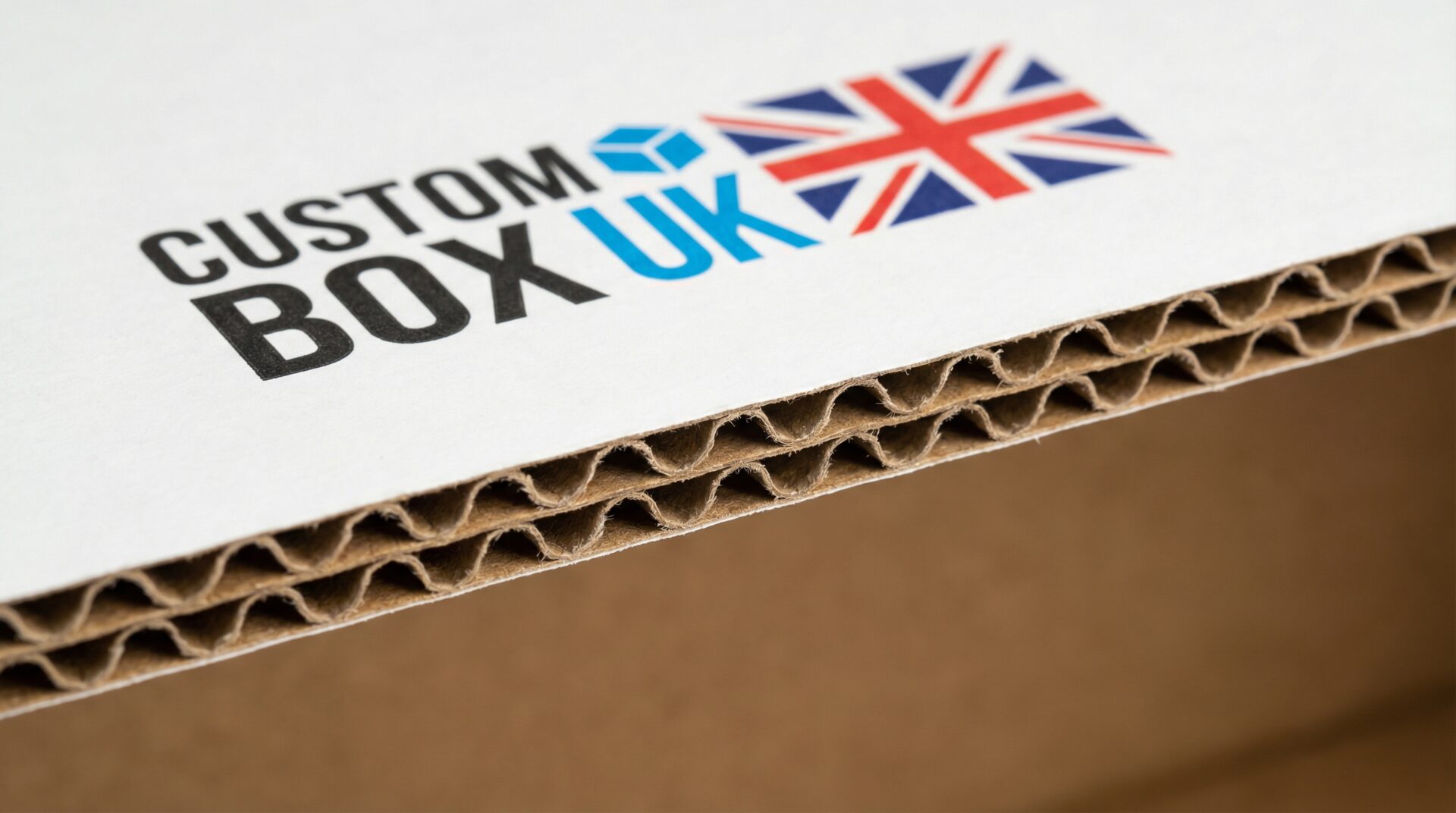 Custom box UK close-up showing board construction, CMYK print quality and structural integrity - Wabs Print
