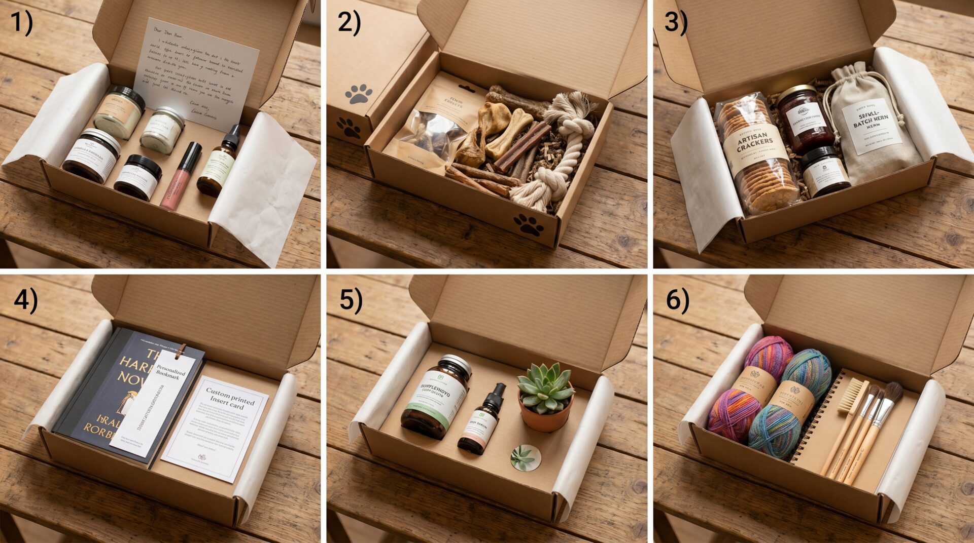 UK Subscription Box Categories — Beauty, Pet, Food & Drink, Books, Wellness, Craft and Hobby packaging examples