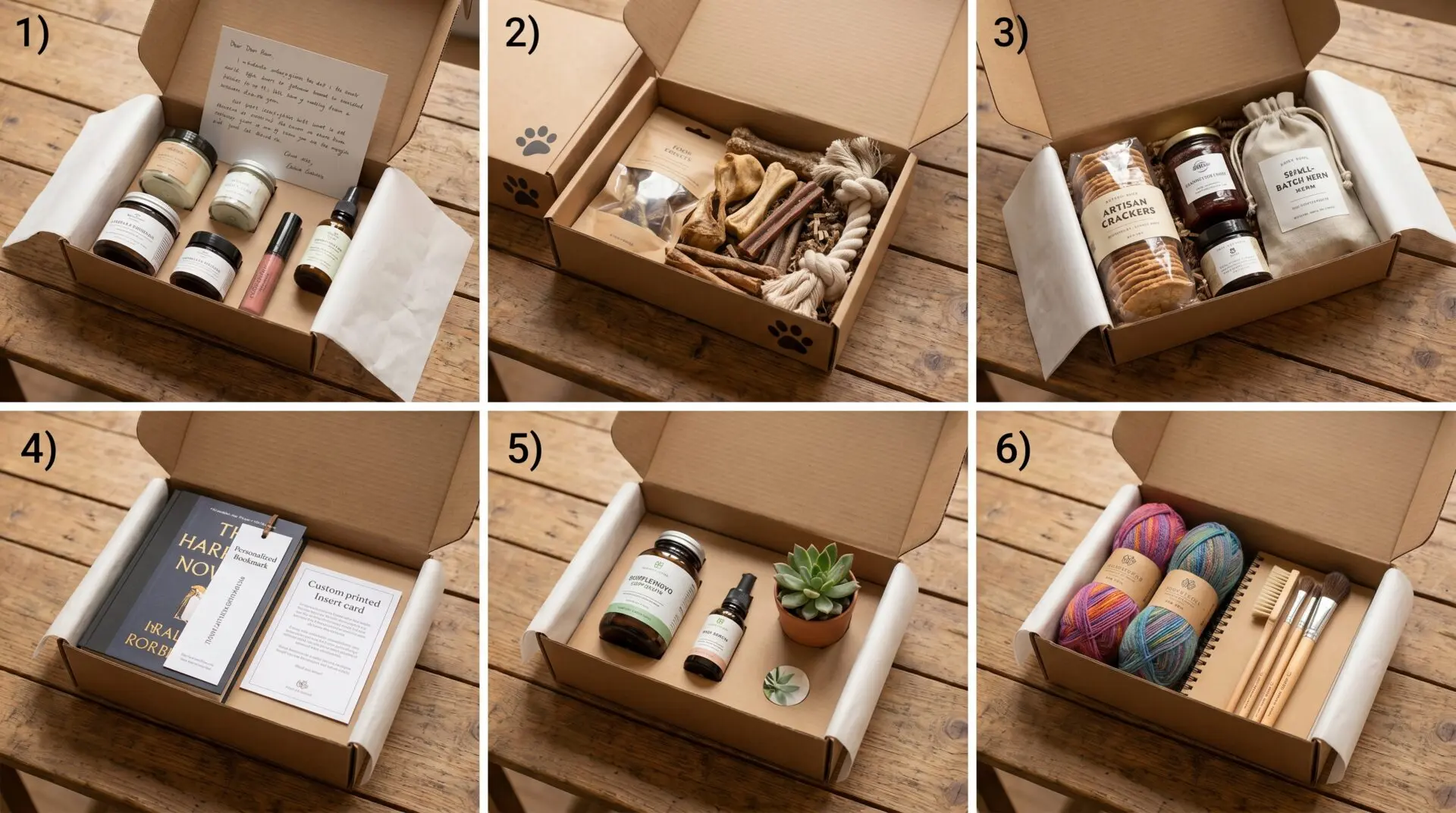 UK Subscription Box Categories — Beauty, Pet, Food & Drink, Books, Wellness, Craft and Hobby packaging examples