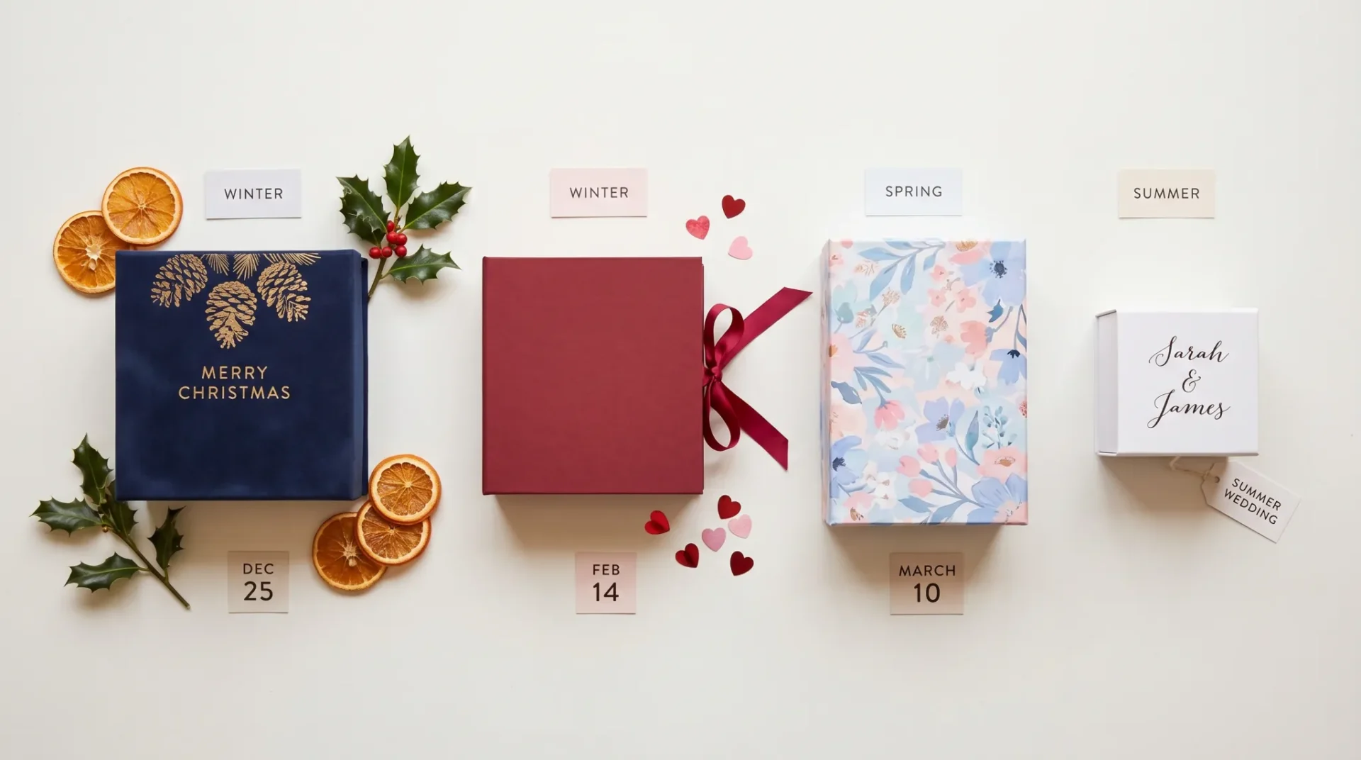 Gift Box Finishes UK - Soft-Touch, Matte, Gloss, Gold Foil, Emboss, Aqueous Coat comparison