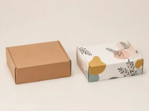 Branded mailer boxes UK vs plain box comparison infographic custom printed mailer boxes | Wabs Print