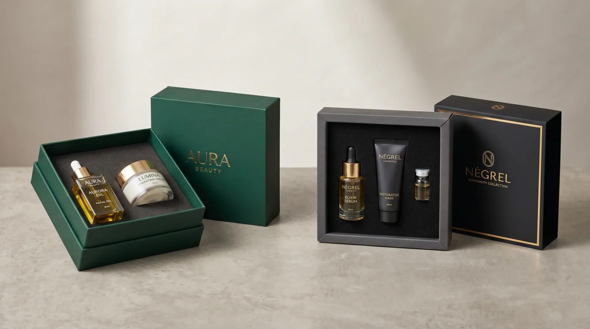 Rigid box vs sleeve boxes for cosmetic packaging comparison custom cosmetic boxes UK | Wabs Print