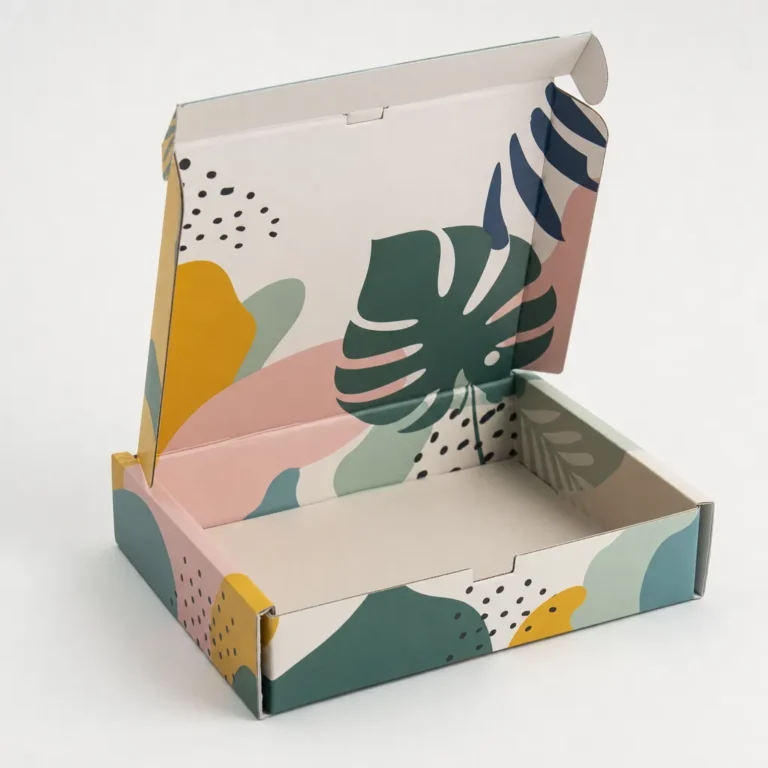White mailer box materials and self-locking tab open custom mailer boxes UK e-commerce packaging | Wabs Print