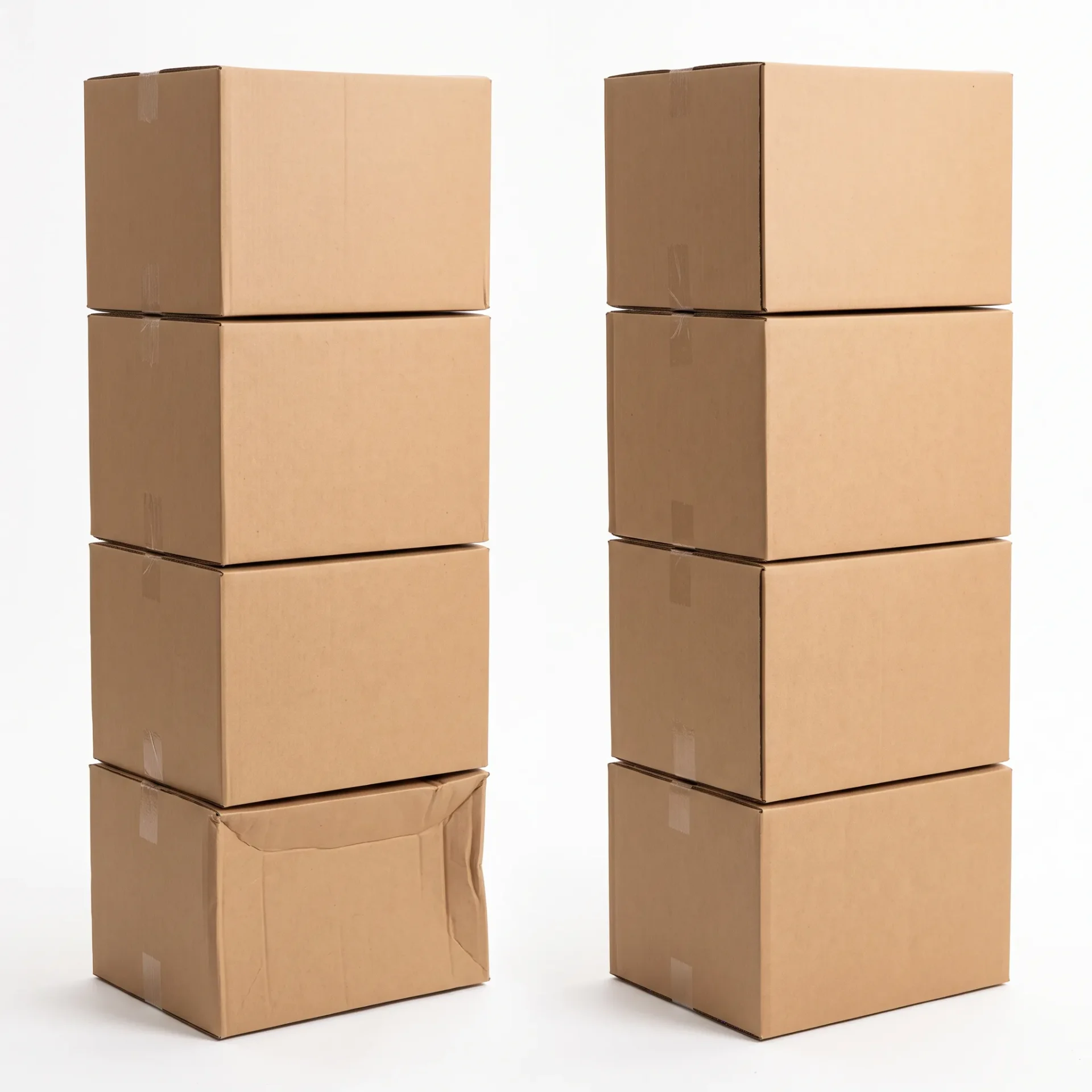 Single wall vs double wall cardboard box stacking strength comparison custom cardboard boxes UK | Wabs Print